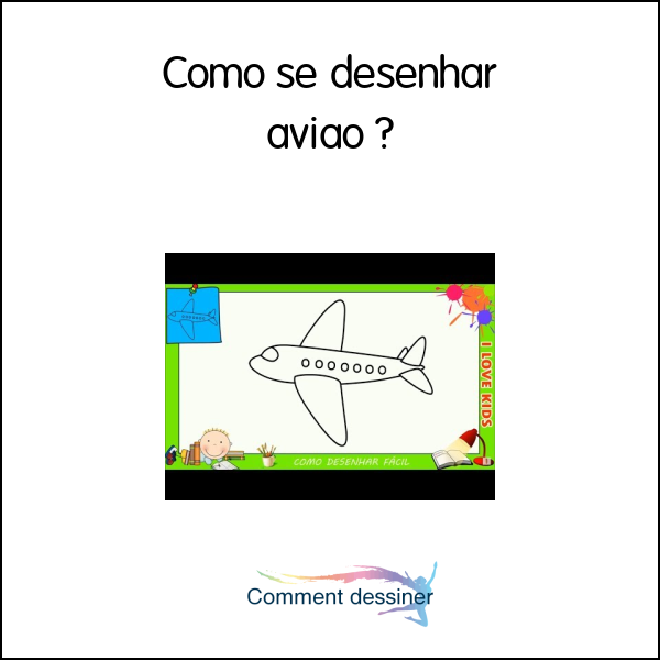 Como se desenhar avião